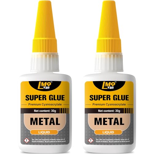Metal Super Glue Liquid, Clear Instant Cyanoacrylate Adhesive for Metal Repair, All Purpose CA Glue for Shoe Ceramic Repair Plastic Leather Glass Wood Steel Pottery Porcelain Fletching Waterproof - size: 2oz-thin