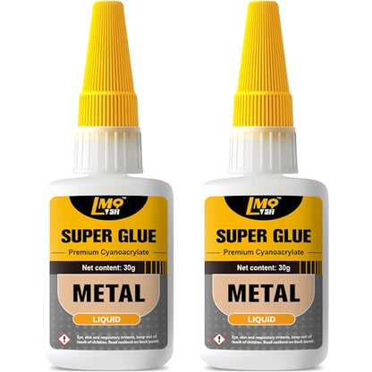 Metal Super Glue Liquid, Clear Instant Cyanoacrylate Adhesive for Metal Repair, All Purpose CA Glue for Shoe Ceramic Repair Plastic Leather Glass Wood Steel Pottery Porcelain Fletching Waterproof - size: 2oz-thin
