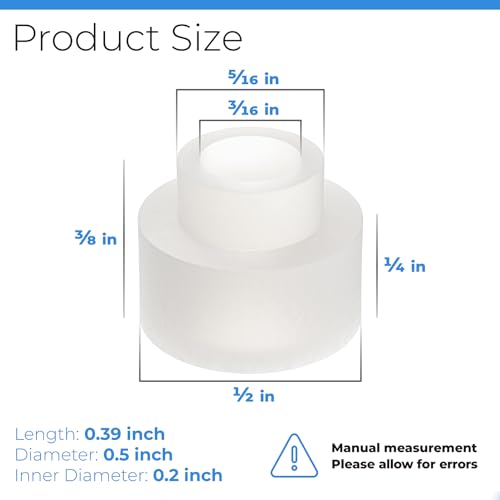 Shower Door Nylon Pivot Bushing fit for Framed Pivot Shower Door for Shower Doors Stainless Steel Pivot Kit - 2 Pack - size: #Spb12