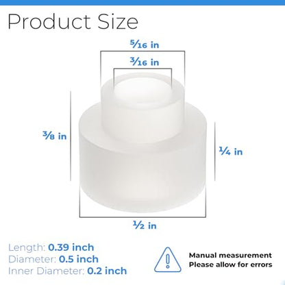 Shower Door Nylon Pivot Bushing fit for Framed Pivot Shower Door for Shower Doors Stainless Steel Pivot Kit - 2 Pack - size: #Spb12