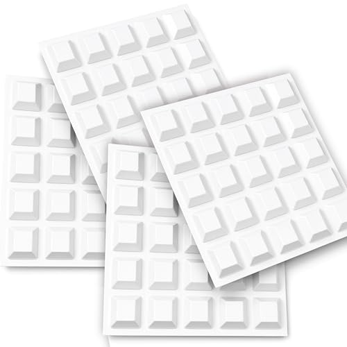 Trapezoid Small White Bumpers (100 Pack) Self Stick Bumper Pads - Made in USA - Adhesive Square Bumpers for Electronics, Speakers, Laptop, Appliances, Furniture, Computers - color: White, size: 100pc Small