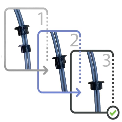 1 inch Wall Hole 2-5 Cables Feed Through Bushings for Starlink Cable Masonry Routing Kit Ethernet grommet, Wall Pass throught Bushing for Coax Coaxial/Network/CCTV Cable,2 Pack - style: 1 inch Wall Hole for 2-5 Cables