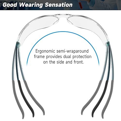 Salfboy Safety Glasses for Men Women ANSI Z87.1 Safety Glasses Bulk Protective Eyewear Scratch-Resistant - color: 118-30pcs-leg Colorful