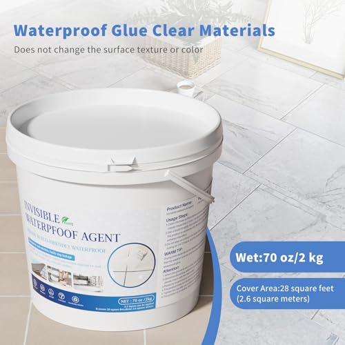Liquid Waterproof Sealant, 70 Oz Invisible Waterproof Agent, Transparent Repairing Leak Adhesive Used for Cracks and leaks, Indoor & Outdoor Water Coating - style: 70 OZ