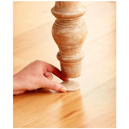 Scotch Felt Pads 12 PCS Beige, Felt Furniture Pads for Protecting Hardwood Floors, 1.5" inch Round, Easy-to-Apply, Self-Stick Design, Reliable Protection from Nicks, dents and Scratches (SP803-NA) - size: 1.5" Round (Pack of 2)