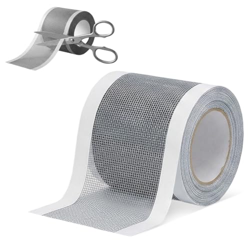 Strong Adhesive Screen Repair Tape, Window Screen Repair Kit, Fiberglass Mesh Screen Repair Kit for Window and Door, Self-Adhesive Patch for RV, Tent, Pool, Patio, Porch Netting (1 PCS, 3 IN*18 FT) - color: 1 PCS, size: 3 IN*18 FT