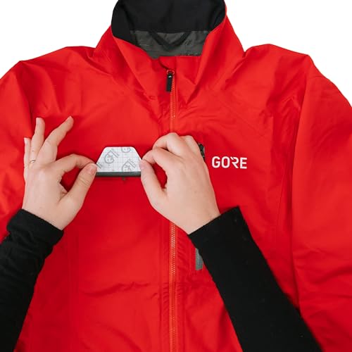 GEAR AID Tenacious Tape Gore-TEX Fabric Patches for Waterproof Jacket & Rain Gear Repair, Black, 2.5” x 2.8” Hex & 2.5” x 4” Rectangle, 4 Patches - size: 4 Patches (2 Hex & 2 Rectangle)