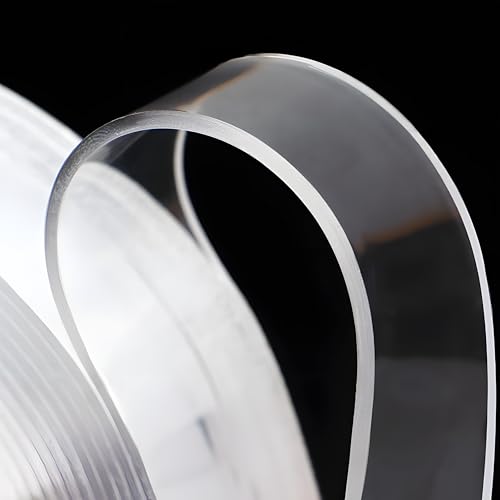Valley'sYuMiao 4Rolls, Nano Double Sided Mountinging Tape, Adhesive-self Heavy Duty Tape, 2 Sides Sticky Tack Tape, 0.7in×10fts, 40fts Total Long - size: 4Rolls, 0.7″,40fts TL