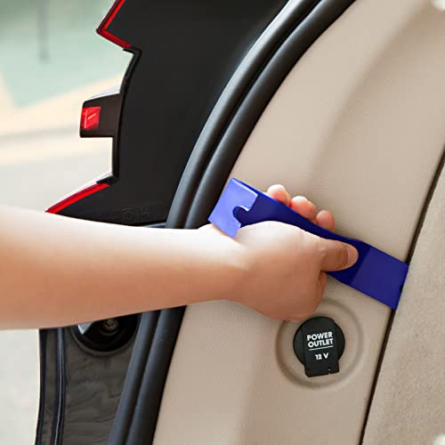 Auto Trim Removal Tool Kit,13 Pcs Car Panel Door Window Tools Kit,Auto Clip Fastener Remover Pry Tool Set Blue