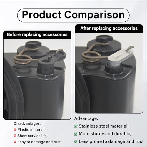 Fuel Door Lid Clip Spring for 2015-2024 Ford F150 Gas Door Spring Repair Replacement (15-24 Spring) - size: 15-24 Spring