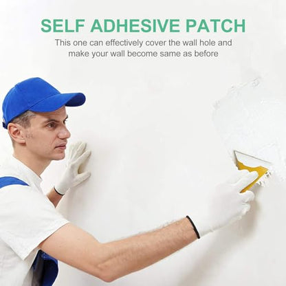 Holibanna 3pcs Wall Repair Patch Self-Adhesive Drywall Hole and Ceiling Repair Mesh Patch Kit for Home Wall Surface Restoration (4", 6", 8")