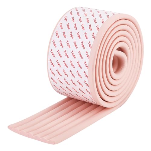 OLYCRAFT 6.6 Feet Pink Bunk Bed Ladder Pads Soft Ladder Pads with Strong Adhesive Bunk Bed Ladders Cover 3.1 Inch Wide Replacement Ladders Pad for Stair Steps Foot Comfort Corner Protectors - color: Pink