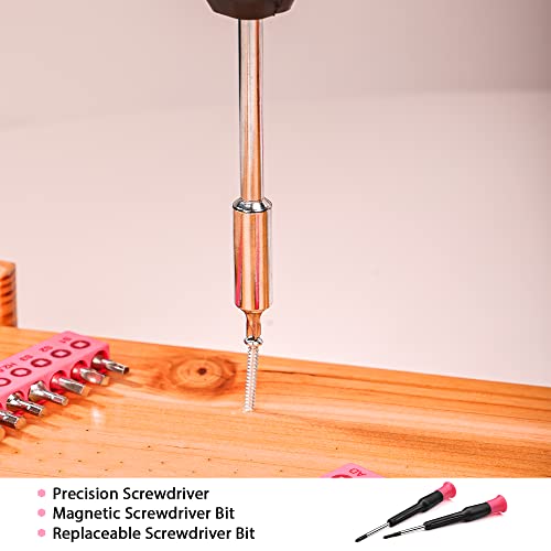 Elevon 131-Piece Pink Tool Set, Self-Use Tool Set with Storage Toolbox, DIY Basic Repair Tool, Suitable for Kitchen, Bathroom, Apartment, Dormitory and Pet House - style: 131 PCS