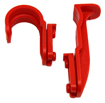 New Plastic Latch Set Kit for Solar Group Standard Mailbox Repair Latch Kit (1, Red) - color: Red
