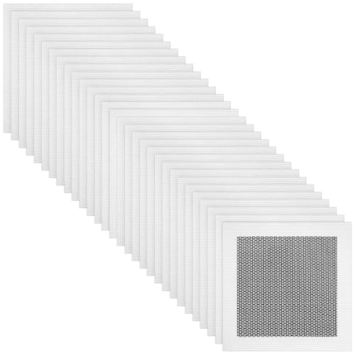 Blulu 30 Pcs 4 Inch Drywall Repair Kit Self Adhesive Mesh Drywall Patches for Holes, Repair Kit for for Aluminum Metal Ceiling Holes Wall Ceiling Tools - size: 4 Inch