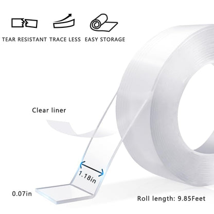 SPLASHGRIP Double Sided Tape Heavy Duty Removable Nano Tape Multipurpose Mounting Tape for Poster Carpet Picture Hanging Strip Rug WallCarpets Outdoor Home Office (9.85 Feet) - size: 9.85 Feet