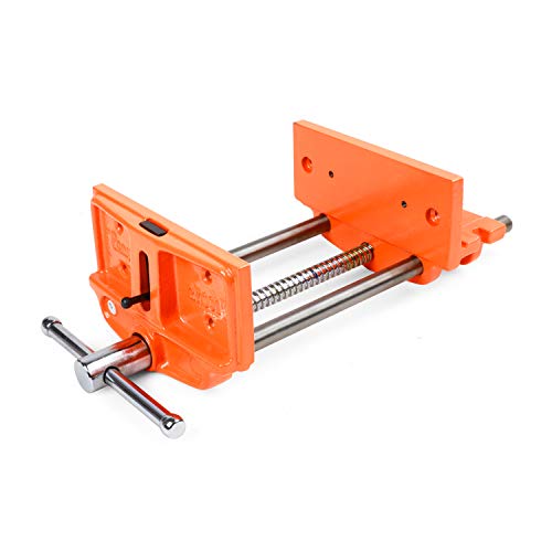 Pony Jorgensen 27091 Medium Duty Woodworker's Vise, Orange, Grey, 9-Inch By 7-Inch