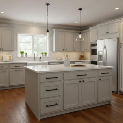 Alzassbg 10 Pack Matte Black Cabinet Pulls, 3 Inch(76mm) Hole Center Cabinet Handles Kitchen Pulls for Cabinets and Drawer AL3071MB - color: Matte Black, size: 3" Hole Center