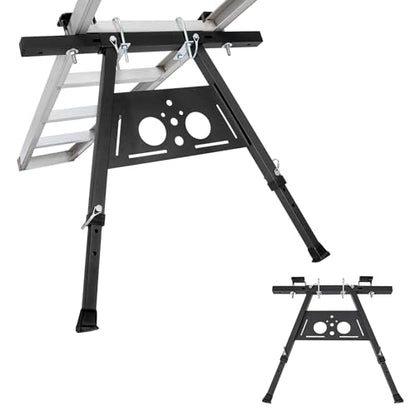 Ladder Stabilizer withstands 300 LBS Weight Rating, Extension Ladder Stabilizer Adjustable Legs, Built-in Tool Tray, Anti-Slip Rubber Pads– Ideal for Roofing and Gutter Work (24.6-29.5 Inch)