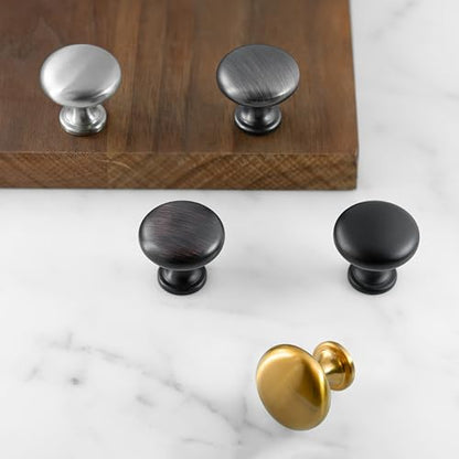 HESTIA HARDWARE 10 Pack | Oil Rubbed Bronze Cabinet Knobs and Pulls for Kitchen Bathroom Drawer | Bronze Round Knobs | Drawer Dresser Pulls(Z5.10.O) - color: Oil Rubbed Bronze