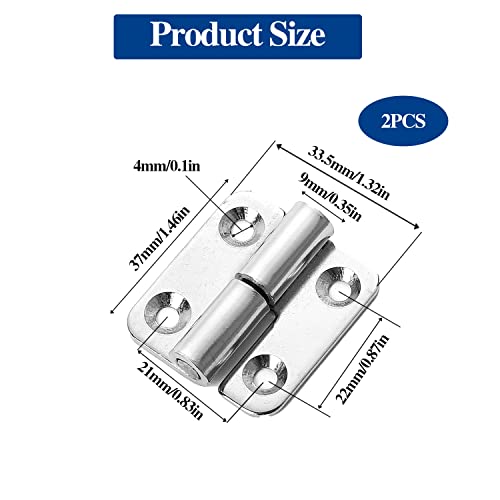 Slip Joint 1.5" Stainless Steel Lift-Off Hinges, Detachable & Removable, Left & Right Handed