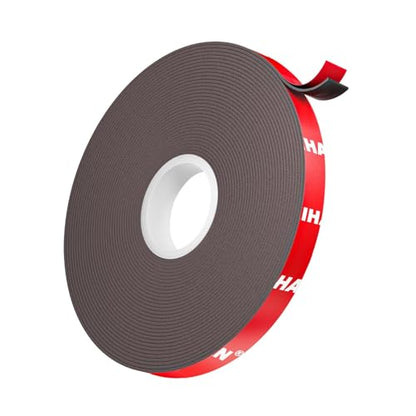Double-Sided Tape Heavy Duty, Foam Mounting Sticky Tape (1 Roll, 0.4 In x 16.4 FT), Two Sided Strong Adhesive Gel Tape for Wall, Narrow Tape Strips for Home Office Decor, DIY Craft, LED Strip Light