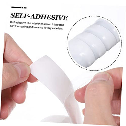 Lurrose Flexible Silicone Rubber Seal Tape for Plumbing Leak Repair Compression Resistant Weatherproof Pipe Leak Sealant for Faucets Heating Joints and Water Tanks