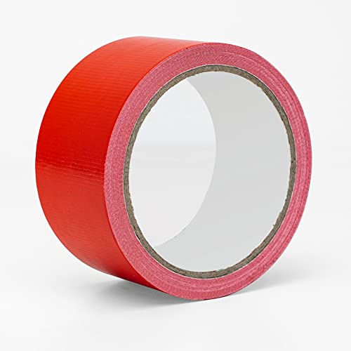 Reniteco Red Duct Tape- 2 inches x 10 Yards, Waterproof & All-Weather, No Residue, UV Resistant, Heavy Duty for Car, Home & Outdoor Repairs, 1 Roll - color: Red, size: 2in*10yard