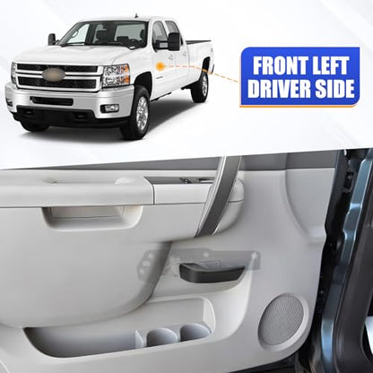 X4XZ 20833606 Left Driver Side Interior Door Handle Kit for 2007-2014 Chevy Silverado, Tahoe, Suburban, Avalanche/GMC Sierra, Yukon, Yukon XL/Cadillac Escalade 20871488, 80374