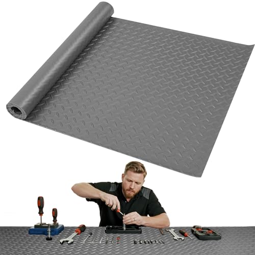 Workbench Mat, PVC Work Bench Mat with Non-Slip Texture, 2mm Thick Scratch & Stain Resistant Surface for Painting, Woodworking, Crafting, Building and Tool Protection (Grey, 23.62" x 47.24") - color: Gray, size: 23.62" X47.24"
