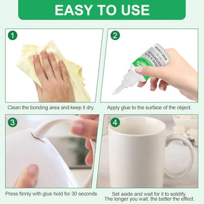 2Pcs Magic Glue,Universal Super Glue,Multifunctional Glues,Magic Glue Super Adhesive Strong & Fast Waterproof Wide Usage,All Purpose Super Glues for Metal, Plastic, Wood, Ceramics