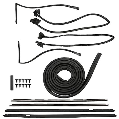 9PCS Window Door Trunk Roof Rail Seal Weatherstripping Kit Replacement for 1981-1988 Monte Carlo SS