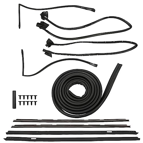 9PCS Window Door Trunk Roof Rail Seal Weatherstripping Kit Replacement for 1981-1988 Monte Carlo SS