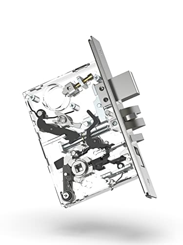 Commercial Mortise Lockset with Lever for Entry/Office Door F04 - color: Rose/ Office