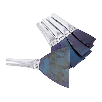 SHINEOFI Putty Knife Set 5pcs Cleaning Cutter Scraper Wall Steel for Homeowners Diy Enthusiasts Contractors