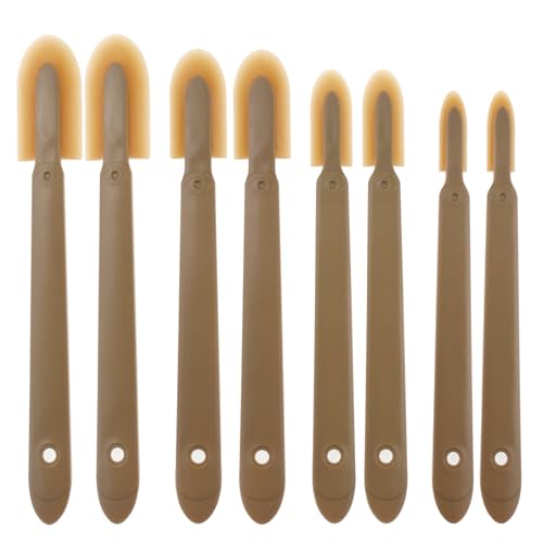 8PCS Rubber Caulking Tool, Reusable Silicone Caulking Caulk Grout Finishing Tool Sealant Spatula Spreader Kit for Kitchen Pantry Bathroom Floor Wall Corner Window Door (Set of 4 Sizes)