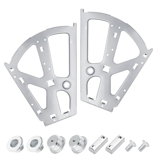 Litoexpe 2 Layers Silver Shoes Drawer Cabinet Hinges, Stainless Steel Shoe Cabinet Replacement Fittings Flip Plate Frames Turning Rack Accessory for Home, 1 Pair - color: Silver, size: 2 Layers
