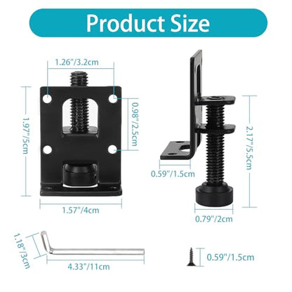 2.2" L Shaped Furniture Levelers Legs, 4 Pcs Adjustable Feet Levelers for Furniture,Heavy Duty for Wardrobe, Cabinet
