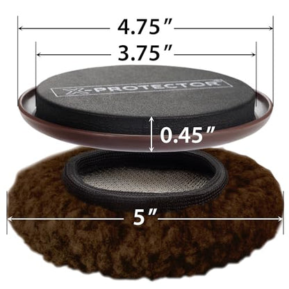 Furniture Sliders X-PROTECTOR - 4+4 Pack 5” - Brown Multi-Surface Furniture Sliders for Carpet & Hard Floors - 4 Furniture Movers for Carpeted Floors and 4 Hardwood Socks - Move Furniture Easily! - size: 4+4 Pack 5 in (Brown)