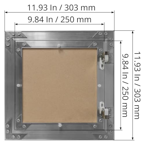 10" x 10" Waterproof Drywall Access Panel, Tileable and Paintable Ceiling and Wall Access Panel for Drywall, Wire Cover for Wall Covering Panels, Push to Open, Flush-Mount Wall Hole Cover - size: 10" X 10"