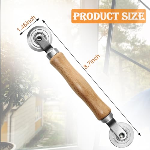 Steel Screen Roller Tool with Bear, Window Screen Door Repair Tool for Installing Door Window Mesh - size: Steel Roller