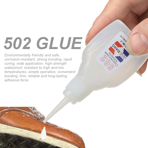 2Pcs Glue for Cuts, 30g Super Glue, Wood, Strong Quick-Drying Waterproof Multi-Purpose 502 for Wood, Plastic and Metal, Leather Repairing