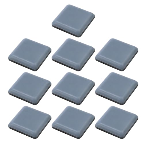 MY MIRONEY 12PCS Furniture Slider Pad Self Adhesive Carpet Ground Protector Square Moving Anti-Abrasion Floor Mat,1 1/5" x 1 1/5" - style: 1.2" x 1.2"; Blue; 12PCS