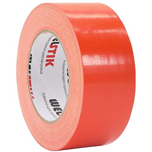 WELSTIK Professional Grade Duct Tape, Waterproof Duct Cloth Fabric,Duct Tape for Photographers,Repairs, DIY, Crafts, Indoor Outdoor Use (2 Inch X 45 Yards, Orange) - color: orange, size: 2"X45yard