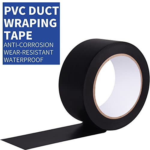 TAPEBEAR Corrosion Protection Pipe Tape, Wrap Pipe Tape for Drain Pipe, Metal & Electrical Piping, Anti-Corrosion Water Leak Proof PVC Tape, 3 Inch X 33 Yds, Black - size: 3inch x 33yard