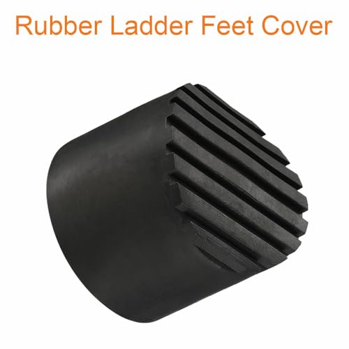 Universal Rubber Ladder Foot Mat with Corrugated Grip for 56–95mm OD Round Tubes (68mm / 2.68in) - size: 68mm / 2.68in