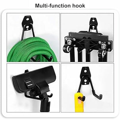 Garage Hook Tool Ladder and Bicycle Wall Mount Storage Rack Heavy Duty Hook Large BLC390-01 - size: Large(7.4*2.36*6.3 inch)