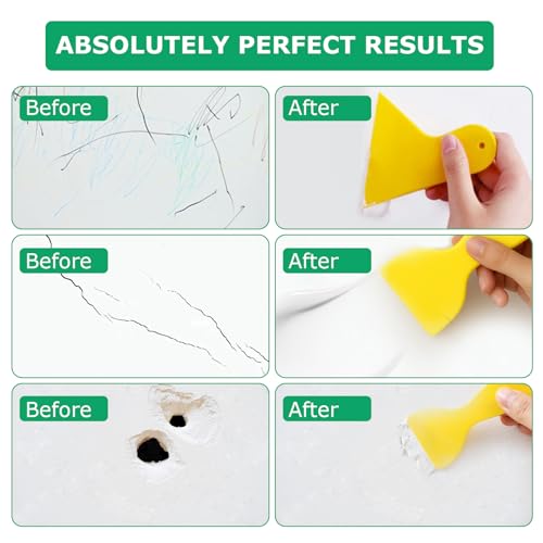 Drywall Repair Kit, 3 Pack Wall Repair Paste, Wall Mending Agent,Wall Surface Hole Fill Quick and Easy Solution - color: 3 Pack