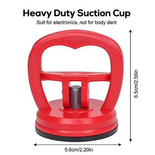 STREBITO Suction Cups Heavy-Duty 2 Pieces Screen Suction Cups Tool for iMac, iPhone, MacBook, iPad, TV, Phone, Laptop, Computer, Tablet, LCD Screen Remover - color: Red