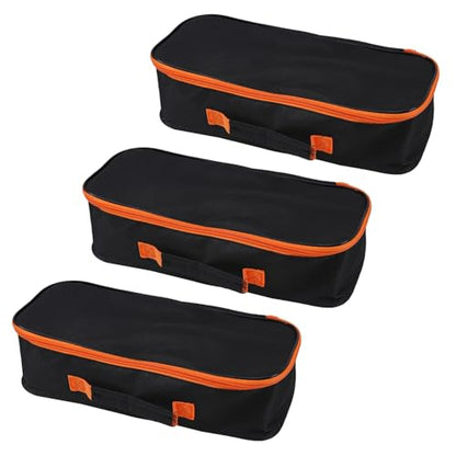 3pack Tool Pouch with Zipper Utility Small Tool Bag for Screw Plier Wrench Screwdriver Mechanic Car Vacuum Men garden Hand Power Tool Storage Organizer (12 Inch) - size: 12 inch-3pcs